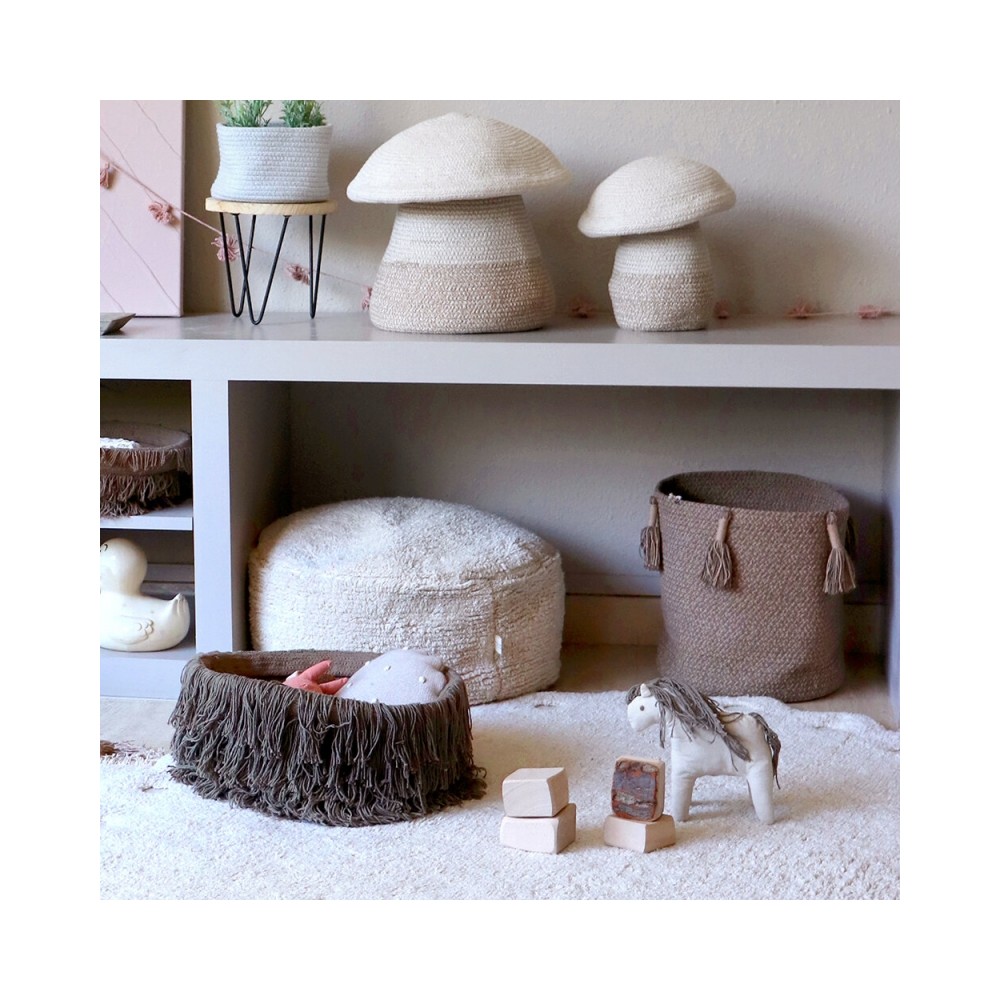 Lorena Canals Aufbewahrungskorb Woody, Soil Brown