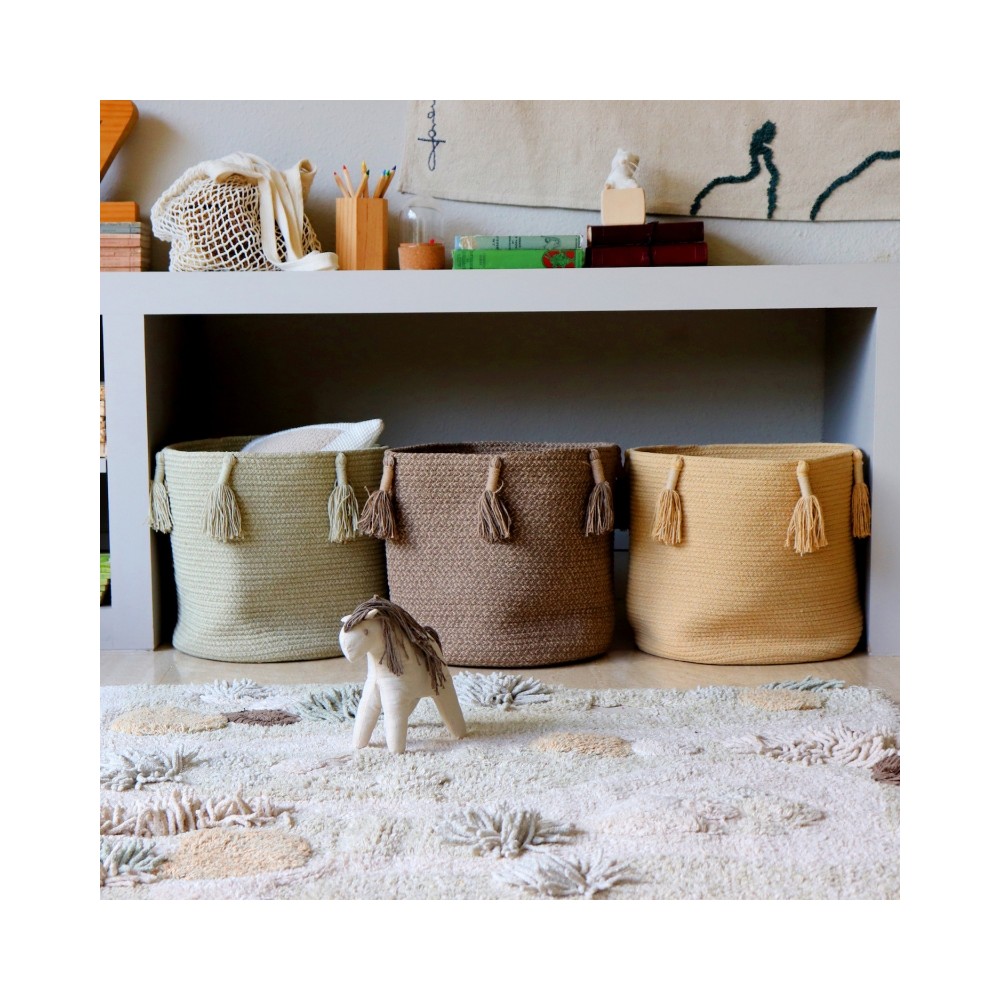 Lorena Canals Aufbewahrungskorb Woody, Olive