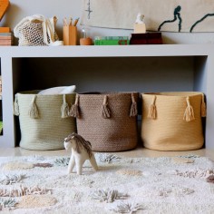 Lorena Canals Aufbewahrungskorb Woody, Olive