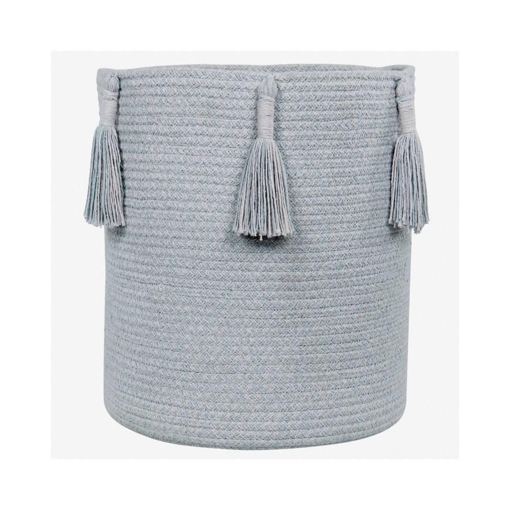 Aufbewahrungskorb Woody, Pearl Blue