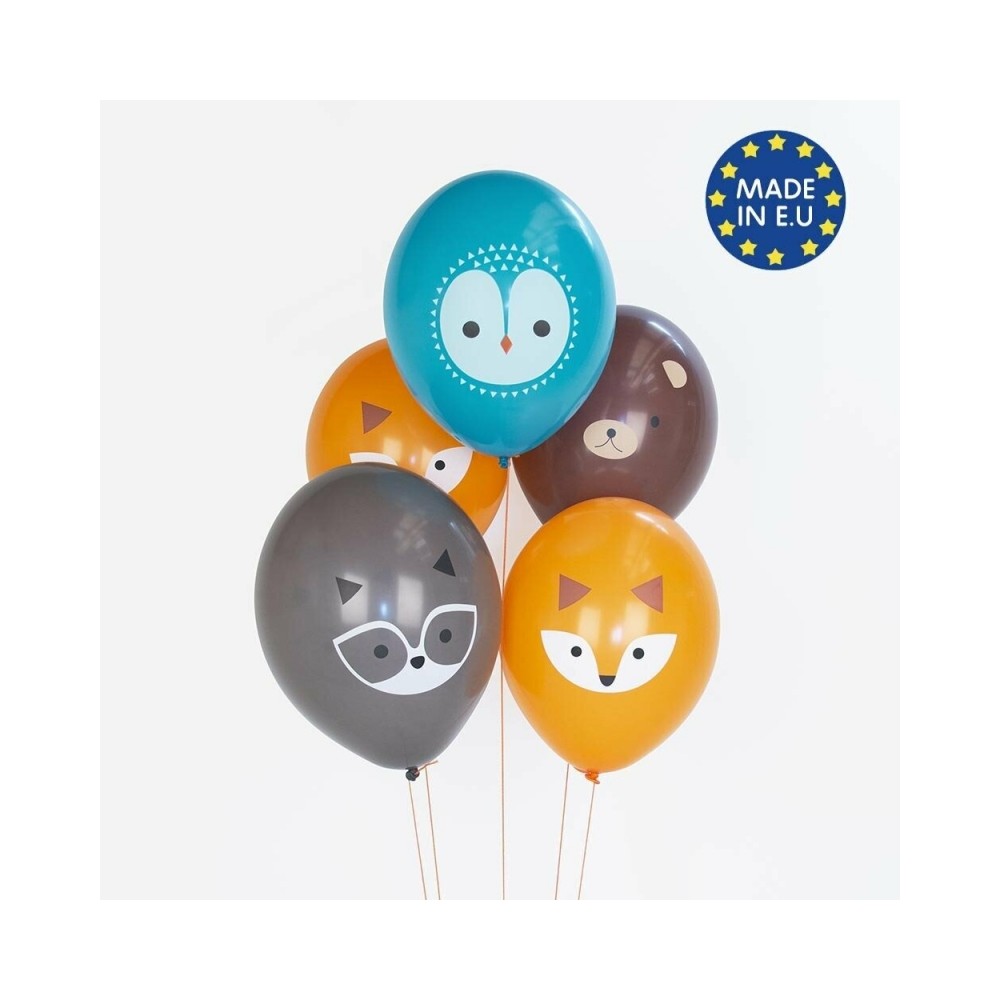 My Little Day Luftballone aus Latex, 5 Stk. - Mini Forest