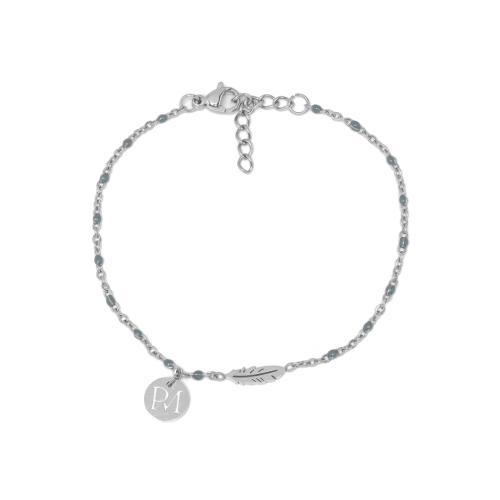 MAM Armband, Silber Federn