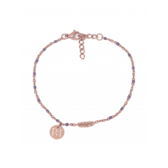 MAM Armband, Rosé Federn