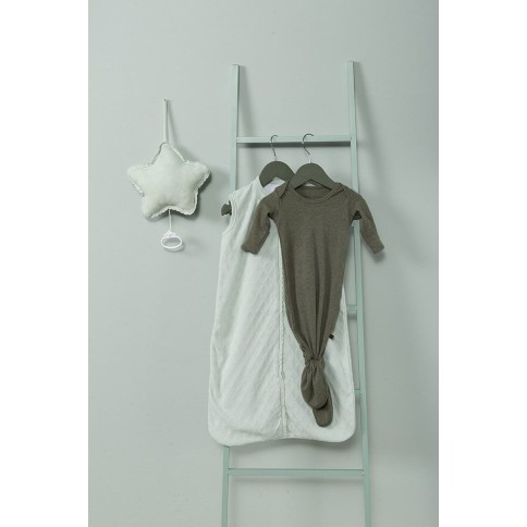 Babys only geknoteter Strampler, Melange Khaki, Grösse 50/56