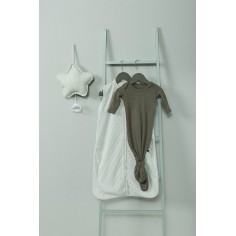 Babys only geknoteter Strampler, Melange Khaki, Grösse 50/56