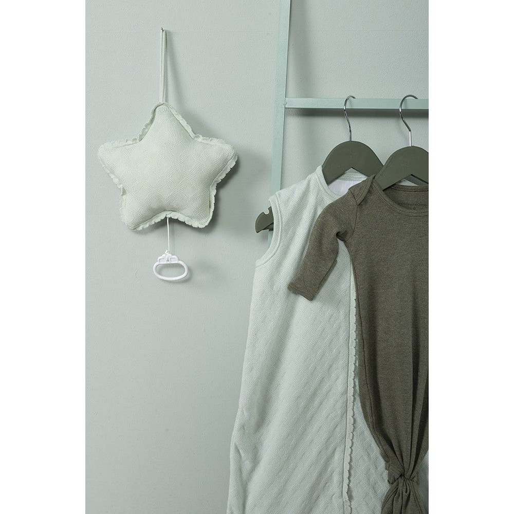 Babys only geknoteter Strampler, Melange Khaki, Grösse 50/56