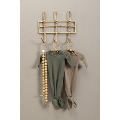 Babys only geknoteter Strampler, Melange Khaki, Grösse 50/56