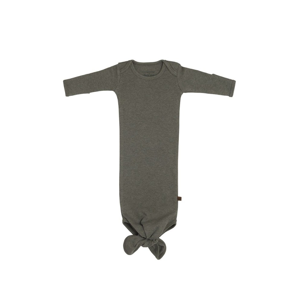 Babys only geknoteter Strampler, Melange Khaki, Grösse 50/56