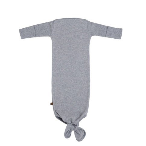 Babys only geknoteter Strampler, Melange Grau, Grösse 50/56