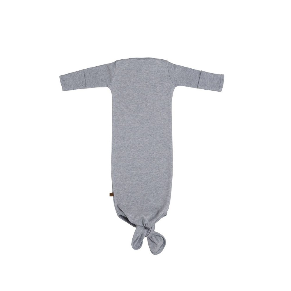 Babys only geknoteter Strampler, Melange Grau, Grösse 50/56