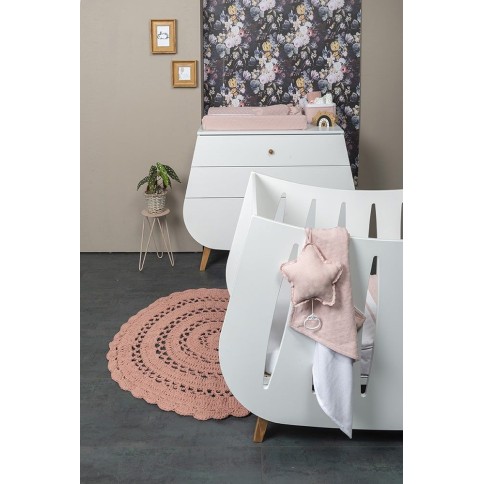 Kapuzendecke Nickistoff Reef, Misty Pink