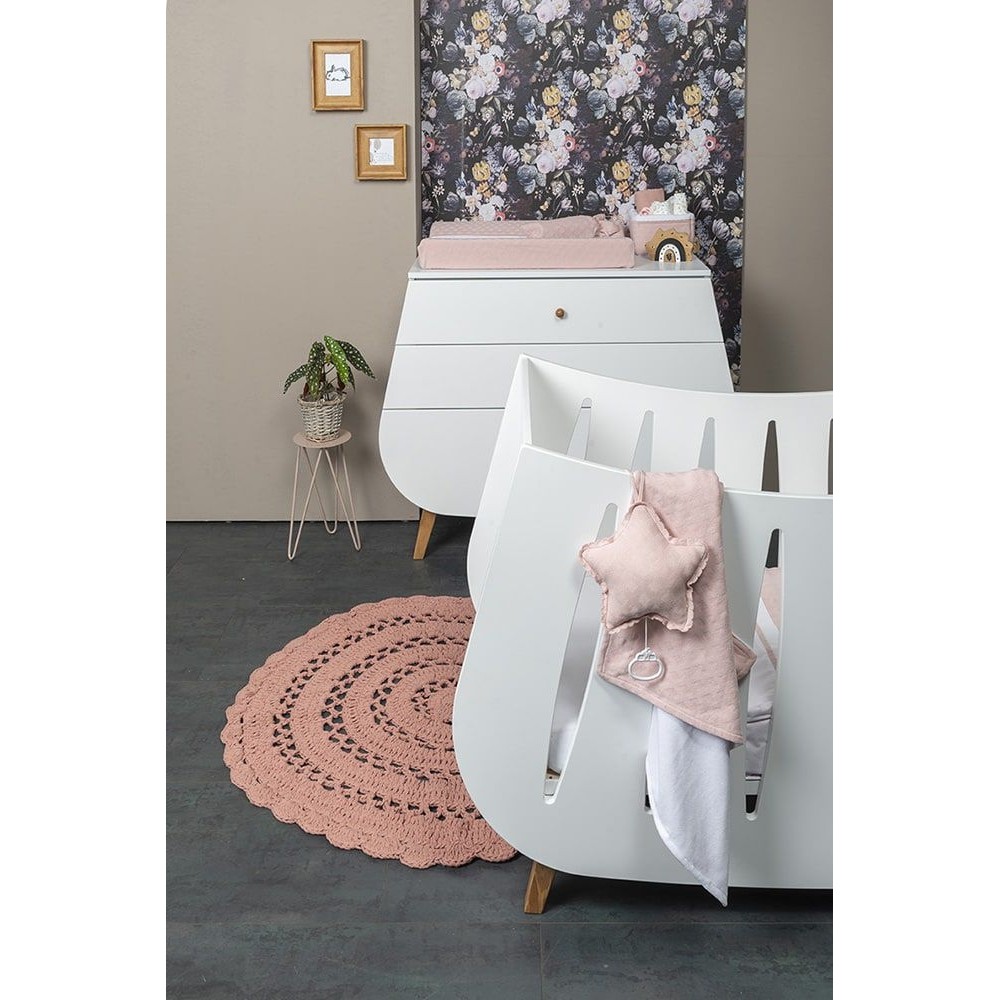 Kapuzendecke Nickistoff Reef, Misty Pink