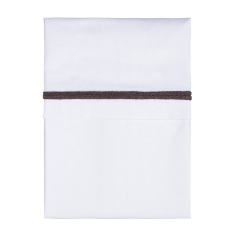 Babys only Bettlaken gestricktes Band, Cacao/Weiß