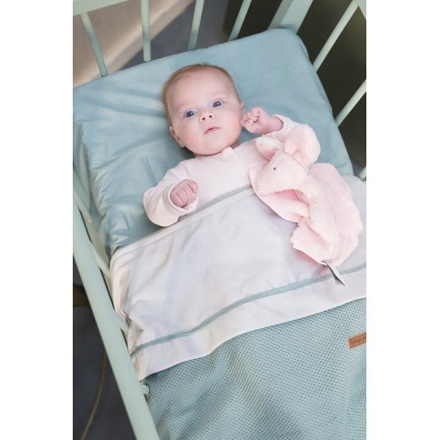 Babys only Deckenbezug Classic, Puderblau - 80 x 80 cm