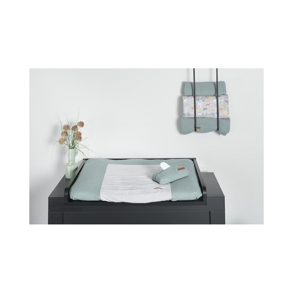 Babys only Wickelauflagenbezug Classic, Puderblau 75x85 cm