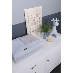 Babys only Gitterbettdecke teddyfutter Classic, Silbergrau