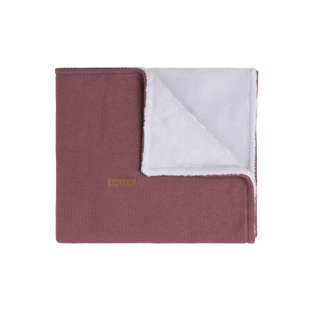 Babys only Gitterbettdecke teddyfutter Classic, Stone Red