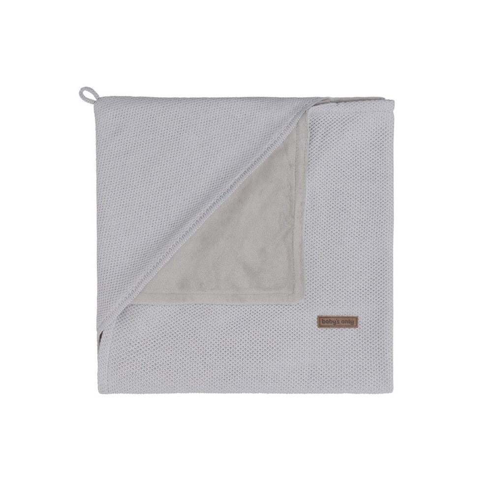Kapuzendecke Soft Classic, Silbergrau