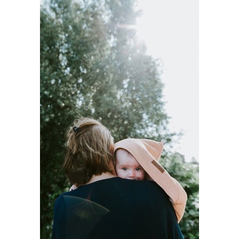 Kapuzendecke soft Classic, Puderblau