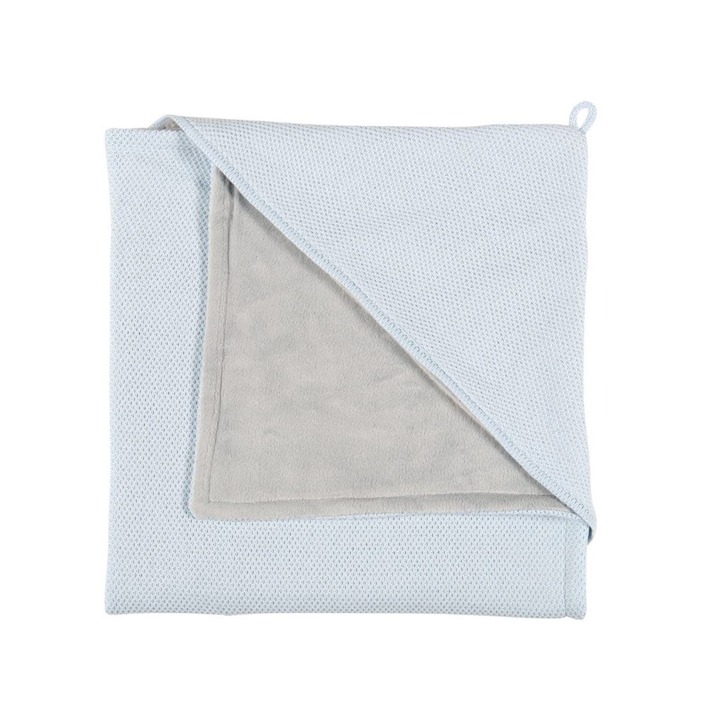 Kapuzendecke soft Classic, Puderblau