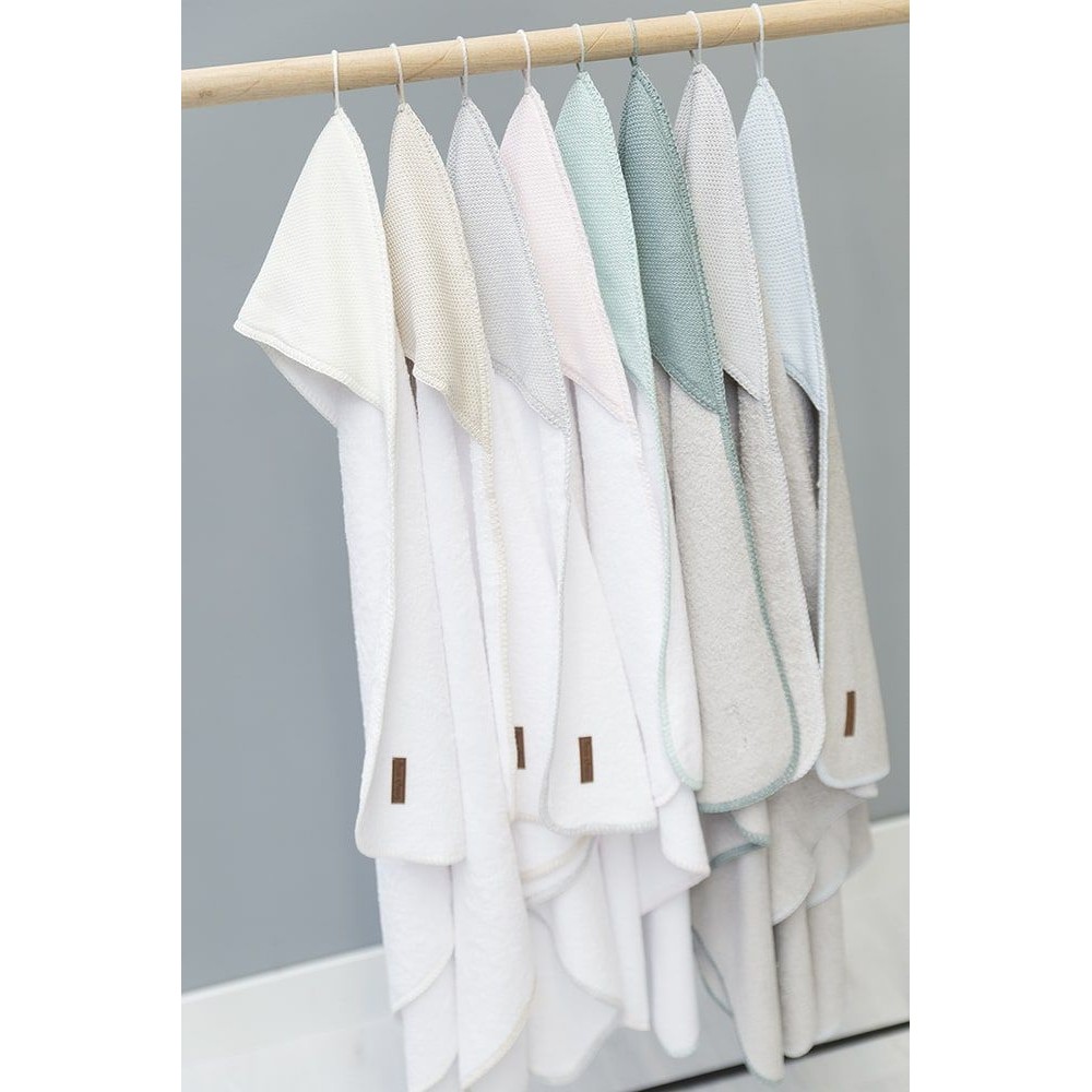 Babys only Kapuzenbadetuch Classic, Wollweiß