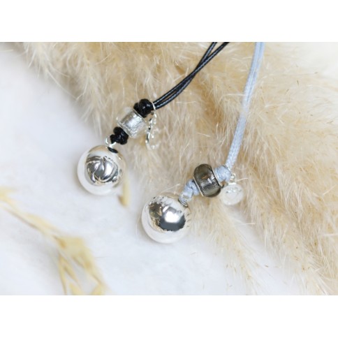 Bola-Kugel - BabyBel Schwangerschaftskette, Baby Händchen, Silber