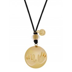Bola-Kugel - BabyBel Schwangerschaftskette, Baby Händchen, Gold