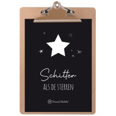 Karte mit Klemmbrett, Shine Like The Stars