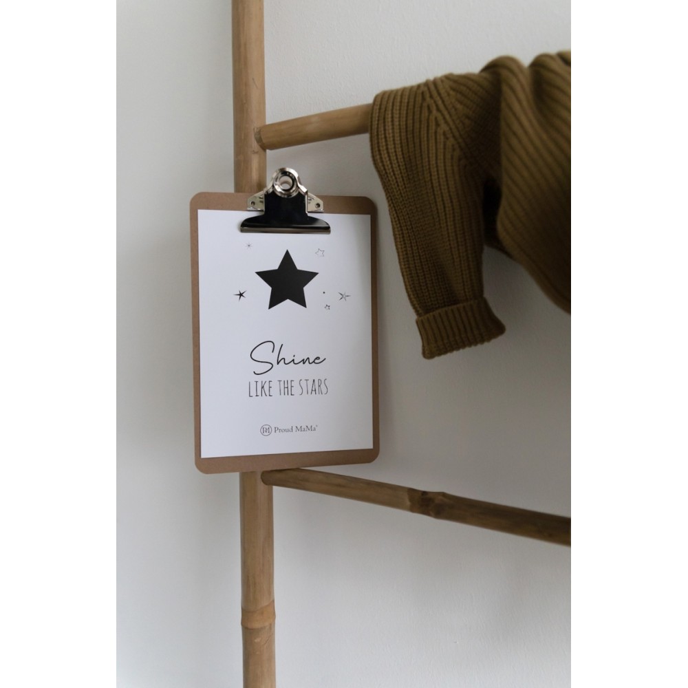 Karte mit Klemmbrett, Shine Like The Stars