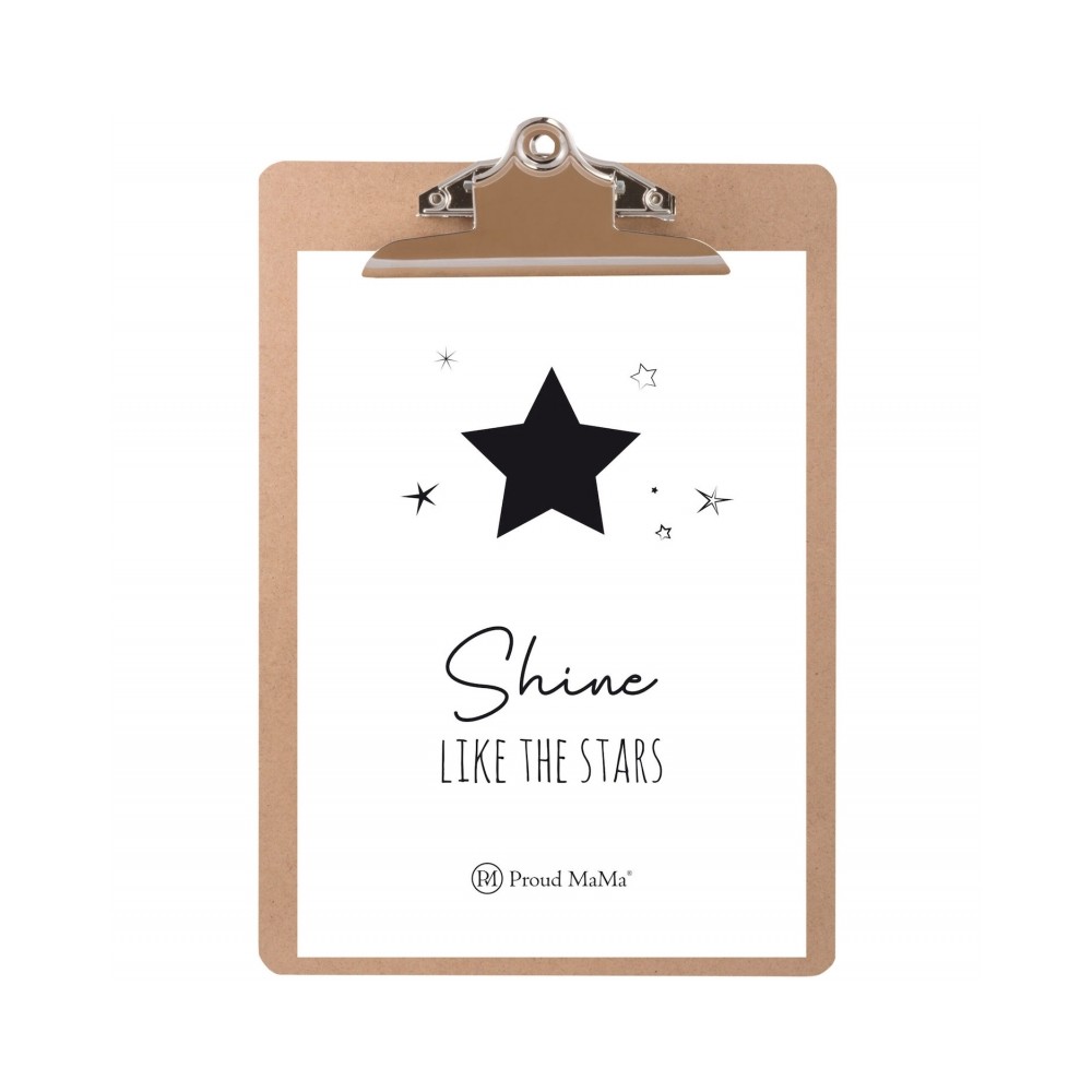 Karte mit Klemmbrett, Shine Like The Stars