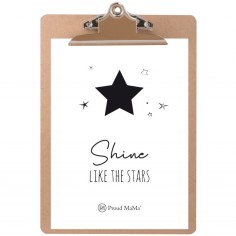 Karte mit Klemmbrett, Shine Like The Stars