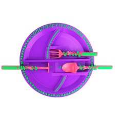 Constructive Eating Teller (ohne Besteck), Garten