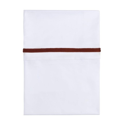 Babys only Bettlaken gestricktes Band, Brique/Weiß (100x80 cm)