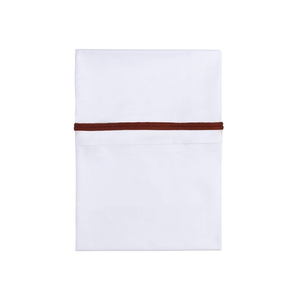 Babys only Bettlaken gestricktes Band, Brique/Weiß (100x80 cm)