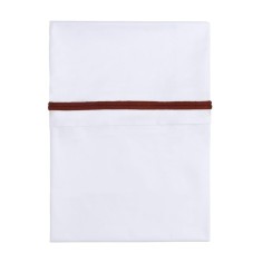 Babys only Bettlaken gestricktes Band, Brique/Weiß (100x80 cm)