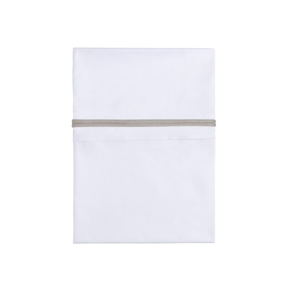 Babys only Bettlaken gestricktes Band, Lehm/Weiß (100x80 cm)