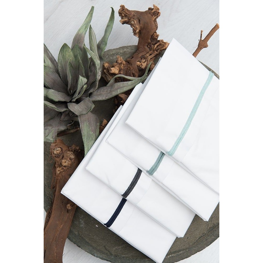 Babys only Bettlaken gestricktes Band, Silbergrau/Weiß