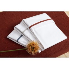 Babys only Bettlaken gestricktes Band, Puderblau/Weiß