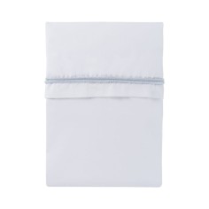 Babys only Bettlaken gestricktes Band, Puderblau/Weiß