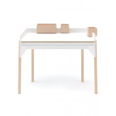 Oeuf NYC Brooklyn Schreibtisch, Birke/Weiss