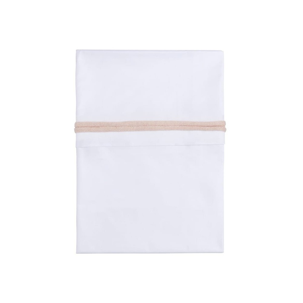 Babys only Bettlaken gestricktes Band, Blush/Weiß