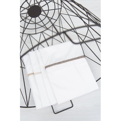 Babys only Bettlaken gestricktes Band, Anthrazit/Weiß