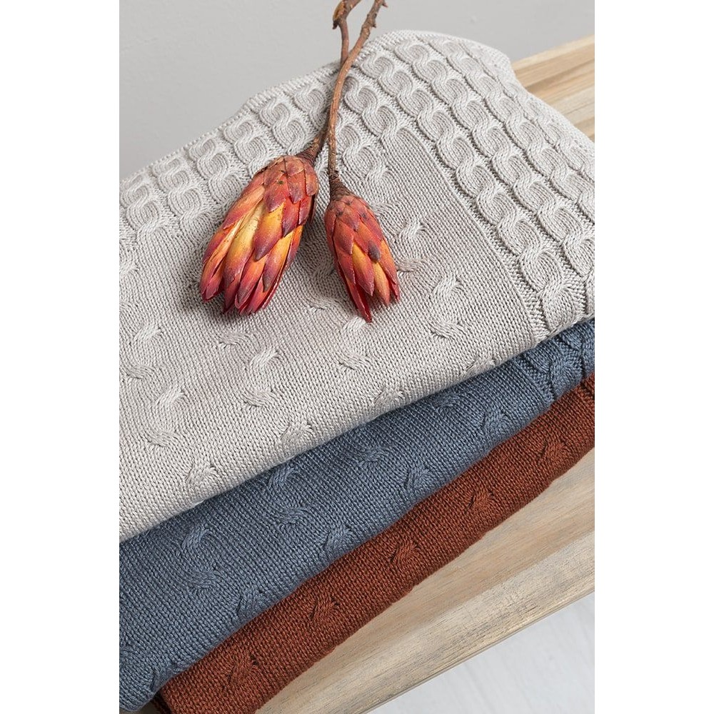 Babys only Babydecke Cable, Weiß