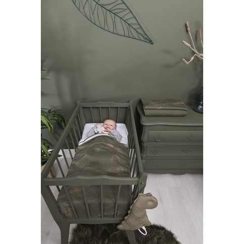 Babys only Gitterbettdecke Marble cool, Grey/Lila