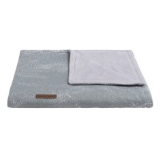 Babys only Babydecke teddyfutter Marble, Grau/Silbergrau