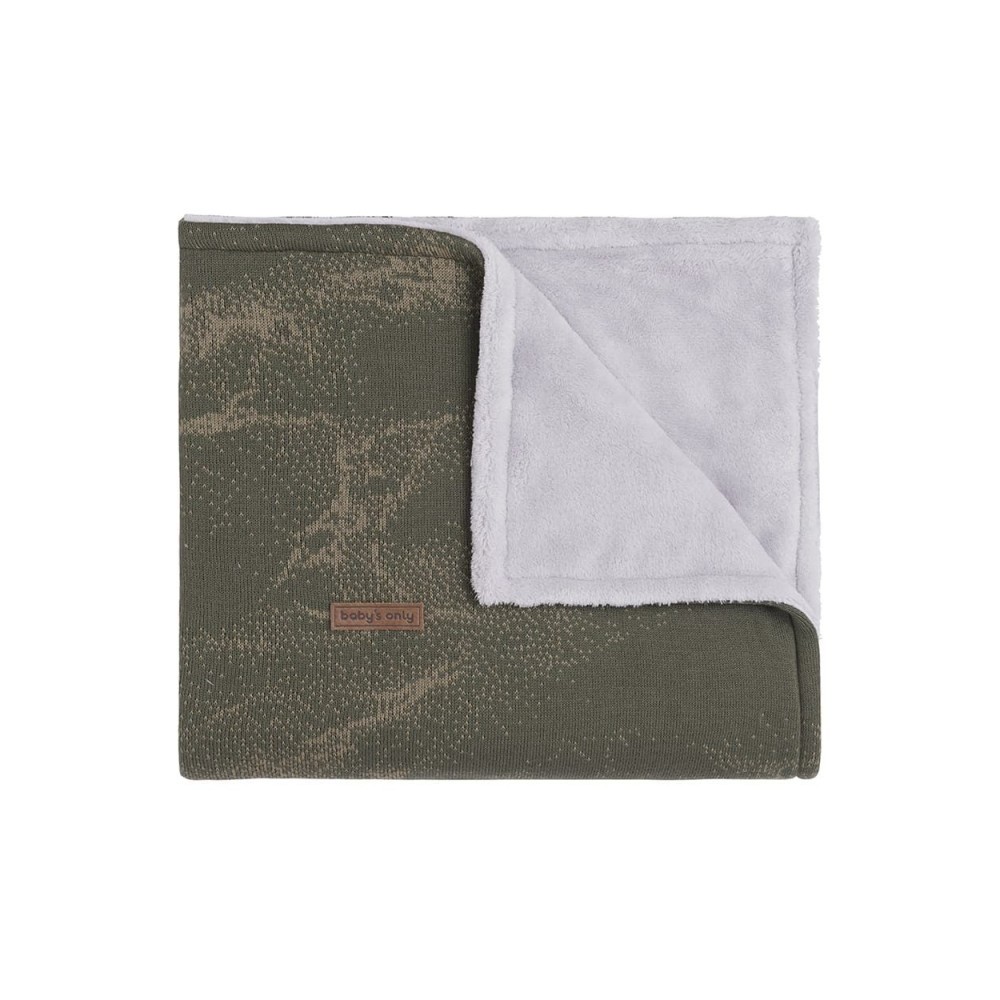 Babys only Babydecke teddyfutter Marble, Khaki/Olive