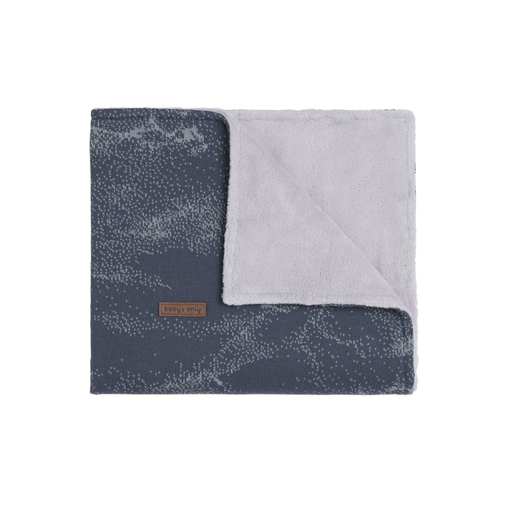 Babys only Babydecke teddyfutter Marble, Granit/Grau