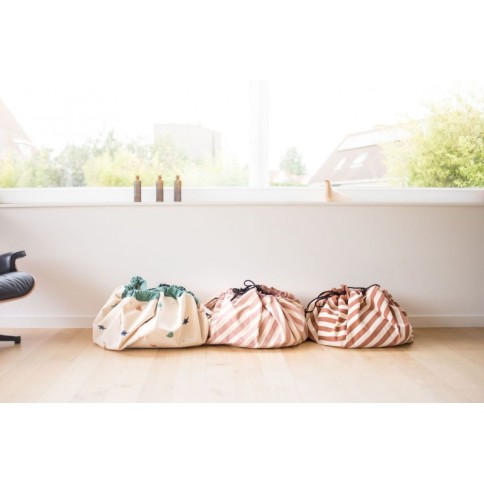 Spielzeugtasche, Stripes Pink