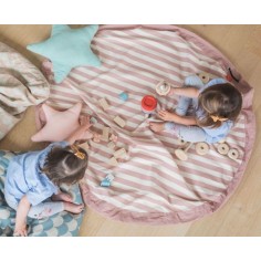 Spielzeugtasche, Stripes Pink