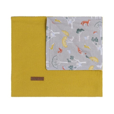 Babys only Gitterbettdecke Forest, Mustard 100 x 135 cm